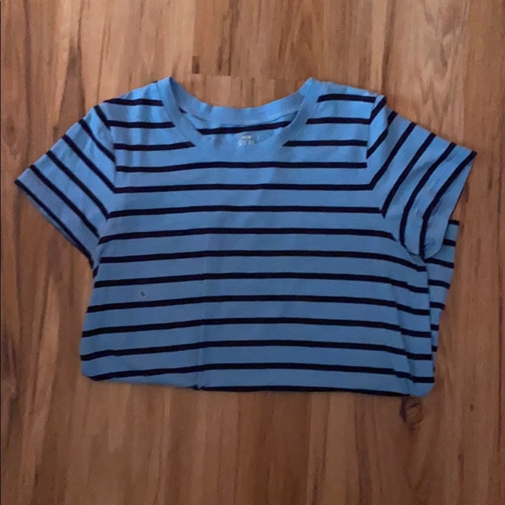 Aerie striped cropped tee